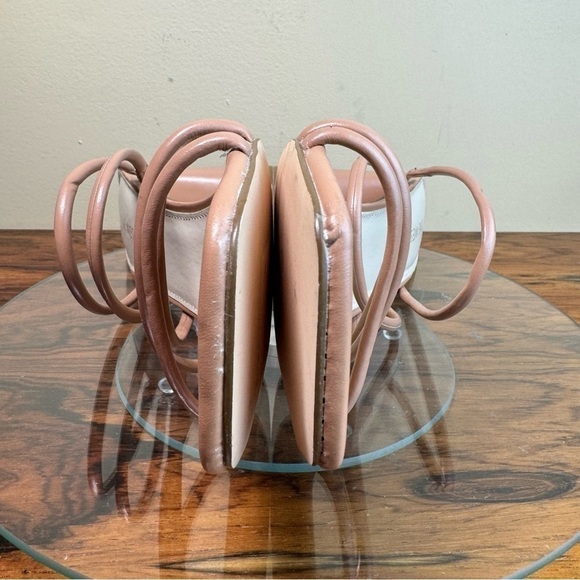 NINE WEST Strappy Open Toe Heel Sandals Platform Block Heels Size 12 - Picture 11 of 15